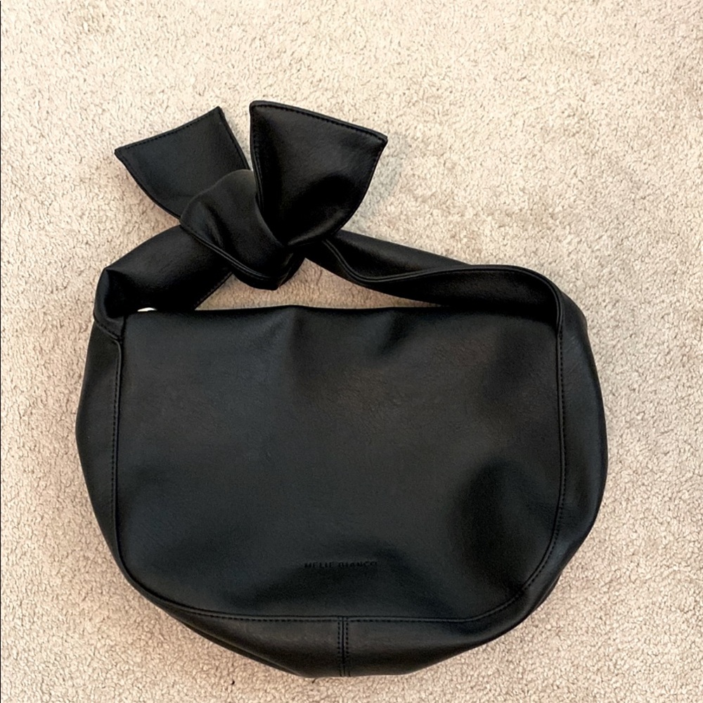 Melie Bianco Black Bow Shoulder Bag, Anthropologie